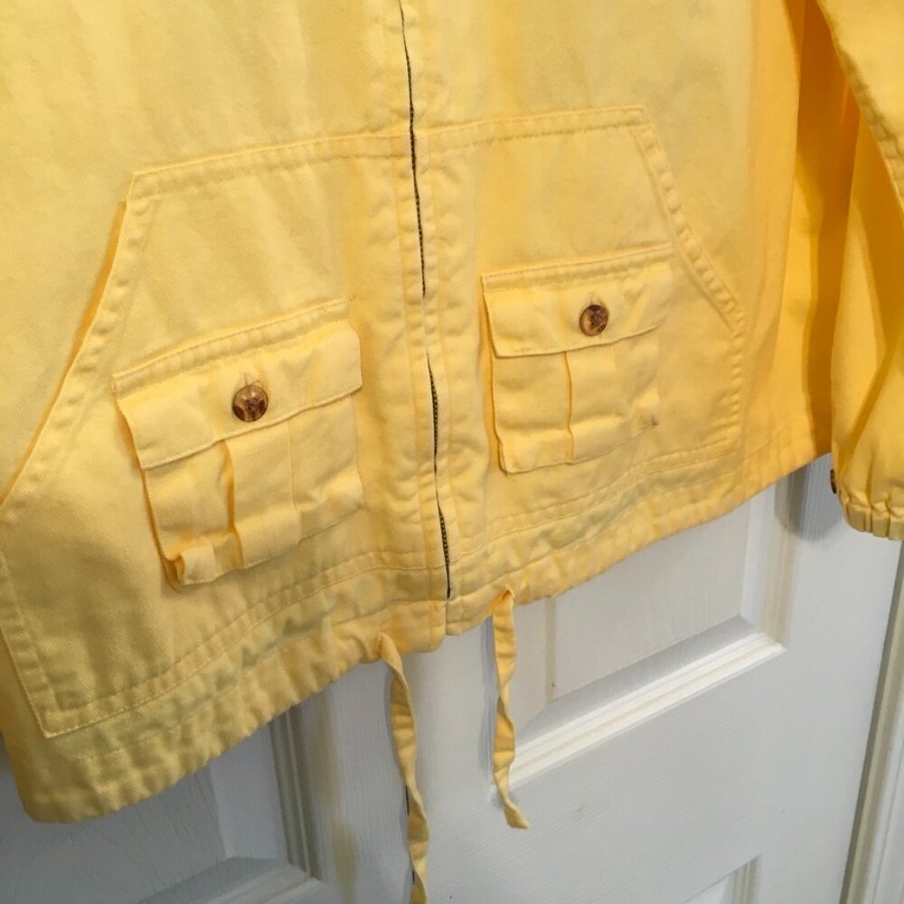 Cj Banks Yellow Zipper Front Jacket - Picture 3 of 6